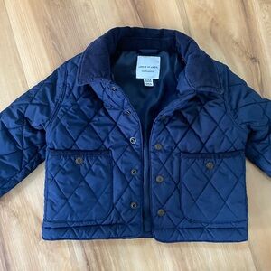 Janie and Jack Navy Quilted Puffer Jacket